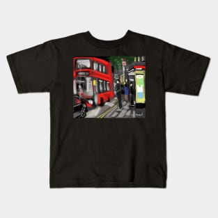 London Bus Stop Kids T-Shirt